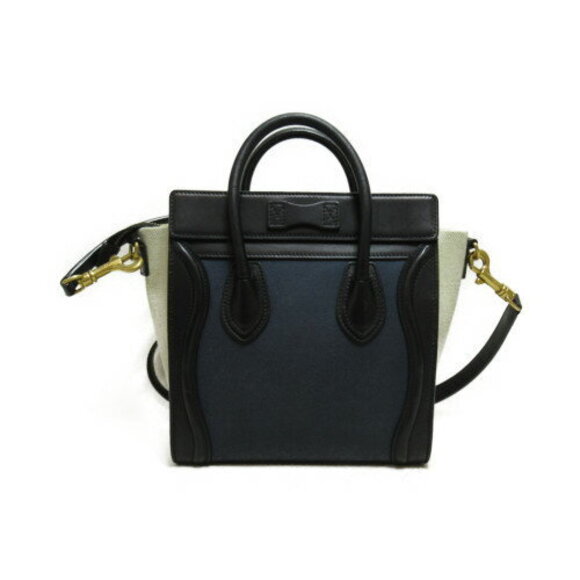 Celine Black and Navy Shoulder Bag - Picture 2 of 8